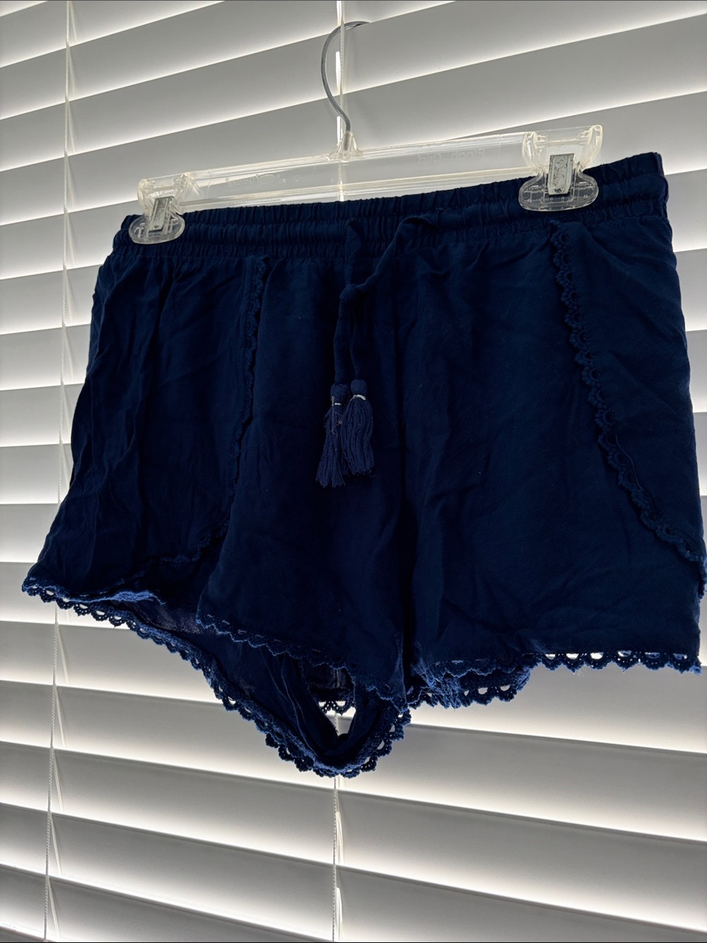 Primark Navy Blue Lace Trim Women’s Lounge Shorts